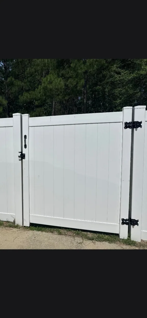 Galvanized chain-link gate